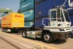 The KV-E-Chain truck at the Berlin-Westhafen terminal